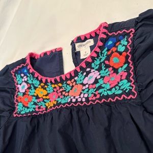 Crewcuts size 7 GUC Embroidered Dress